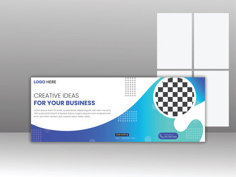 Facebook Cover Design Template, and Web Banner Template Design for Social Media posts, Template banner and Cover for Social Media Ad.