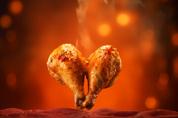 Chicken legs heart