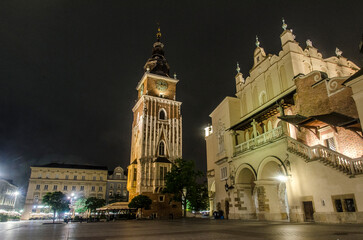 Fototapeta na wymiar Kraków w nocy 