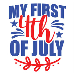 4th July shirt design Print template happy independence day American typography design.