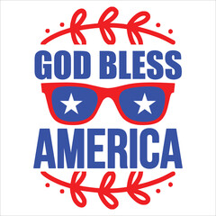 Naklejka premium 4th July shirt design Print template happy independence day American typography design.