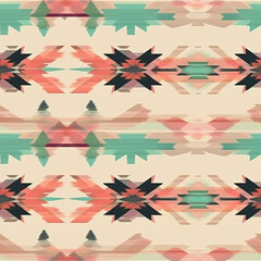 Abstract boho seamless repeat pattern