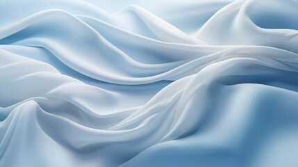 Fototapeta premium Surreal Connections: Symbolism of White Rope on Enchanting Blue Fog - Generative AI