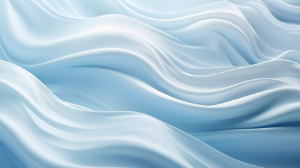Naklejka premium Ethereal Contrasts: Serenity of White Rope on Blue Fog Background - Generative AI