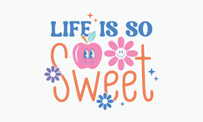 Retro Groovy Sublimation Design Bundle 