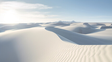white sand dunes HD 8K wallpaper Stock Photographic Image - obrazy, fototapety, plakaty