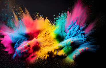 colorful background, colors splash