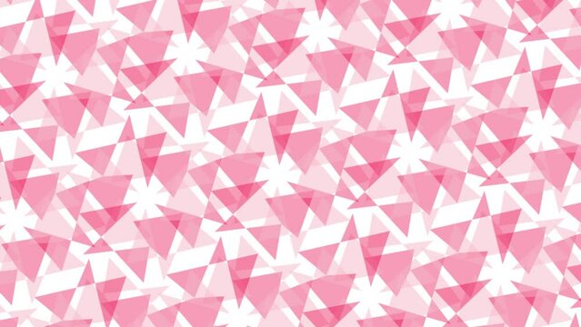 Polygon-6p2 Crimson-Pink Monochrome Background Animated sequence b1
