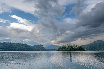 Island's Resilience: Bled's Enchanted Haven Amidst Stormy Majesty