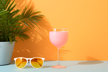 cocktail on the beach summer colors