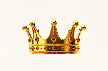 crown on top of white transparent background