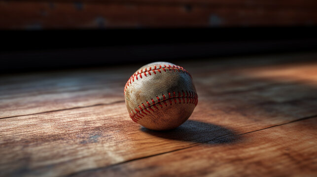 baseball on a field HD 8K wallpaper Stock Photographic Image