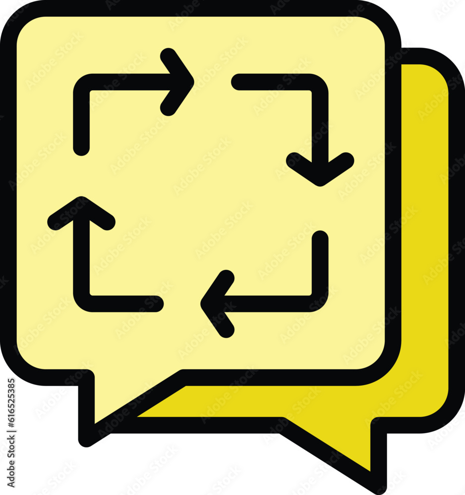 Aufkleber messages backup icon. outline messages backup vector icon for web design isolated on white backgroun