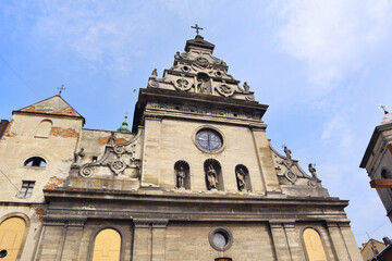 Fototapeta na wymiar Bernardine Monastery in Lviv, Ukraine