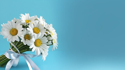 daisies in a vase HD 8K wallpaper Stock Photographic Image
