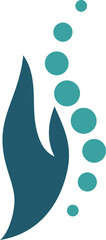 Hand and spine orthopedic clinic logo element