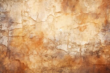 old stone wall background with a brown color and beige paint