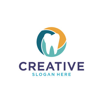 tooth logo, dentist logo, vector minimalist, dental health logo