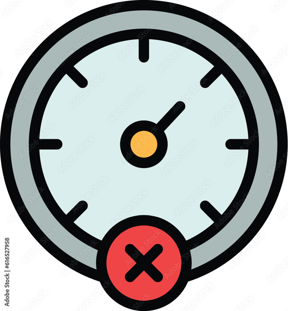 Poster speed car limit icon. outline speed car limit vector icon for web design isolated on white backgroun