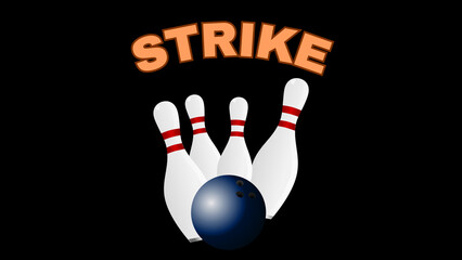 Bowling Strike - A motivational picture for blog posts and social media.