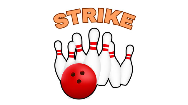 Bowling Strike - A motivational picture for blog posts and social media.