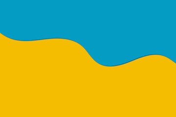 Yellow background with copy space. Abstract yellow and sky blue background	