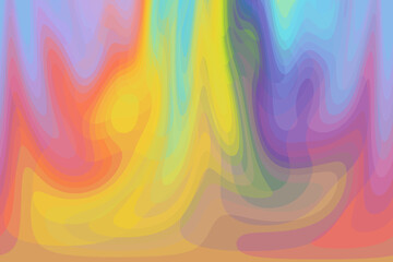 Soft rainbow gradient background. Beautiful blur volumetric waves