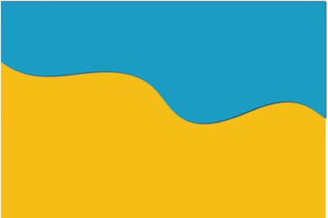 Yellow background with copy space. Abstract yellow and sky blue background	