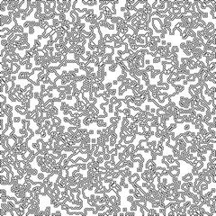  Modern stylish abstract texture. Geometric shapes from striped elements. Black and white pattern.
