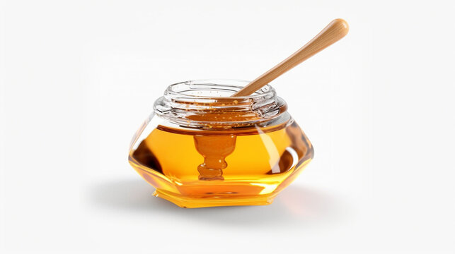jar of honey HD 8K wallpaper Stock Photographic Image