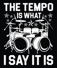 Drummer Vector Graphic t shirt design
