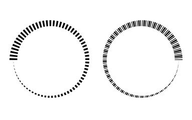 Stripes around the circle logo countdown.