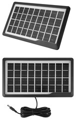 solar portable panel, on a white background in insulation