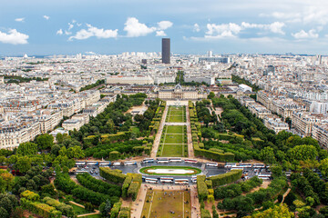 view from eiffel tower, Cityscape of Paris, France