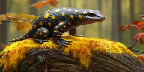 Spotted fire salamander - Generative AI