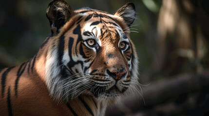 portrait of a bengal tiger