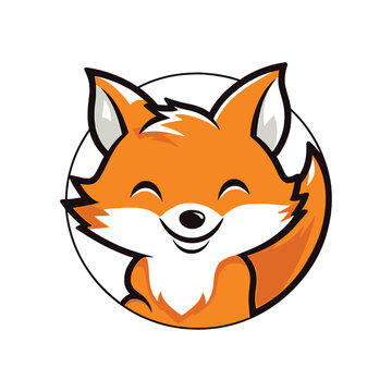 Fox Animal Logo Mascot Vector Design Illustration.