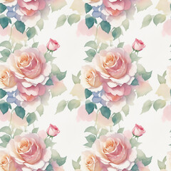Fototapeta premium seamless pattern with roses