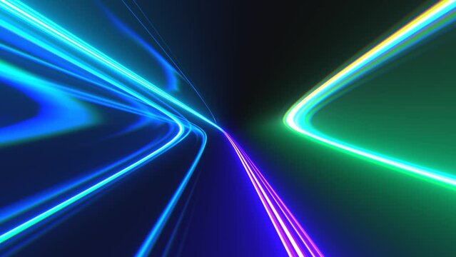 FTTH Highspeed Internet, Glasfaser, Geschwindigkeit, schnell, Licht, LED, Strom, Energie, Austausch, Pr&auml;sentation, Multimedia, Social Media, Hintergrund, Bildschirmschoner, Daten, Security, 4K, blau
