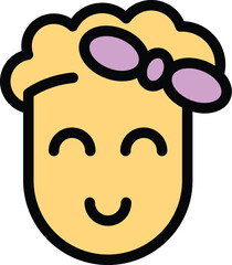 Gender identity icon. Outline Gender identity vector icon for web design isolated on white background color flat