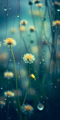Flowers in the rain 