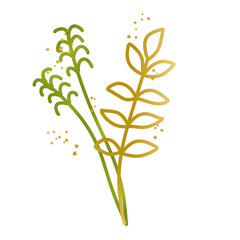 Rustic organic leaves