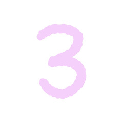 Fototapeta premium Number three 3