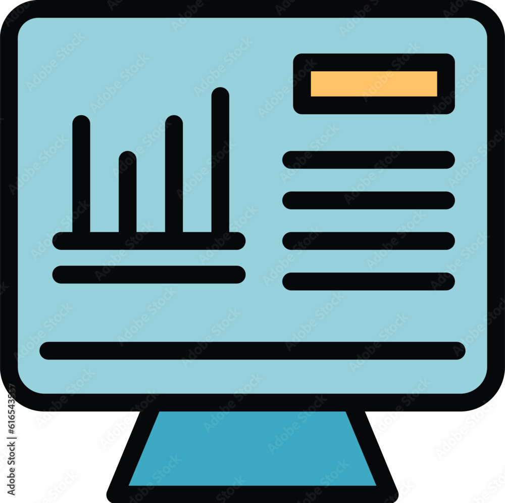 Poster computer search engine icon. outline computer search engine vector icon for web design isolated on w