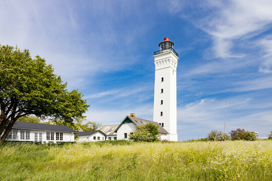 Keldsnor lighthouse is tallest on Langeland - Historical landmark,The lighthouse is still in use today, helping to guide ship traffic through the Langelands Belt, Langeland, Denmark