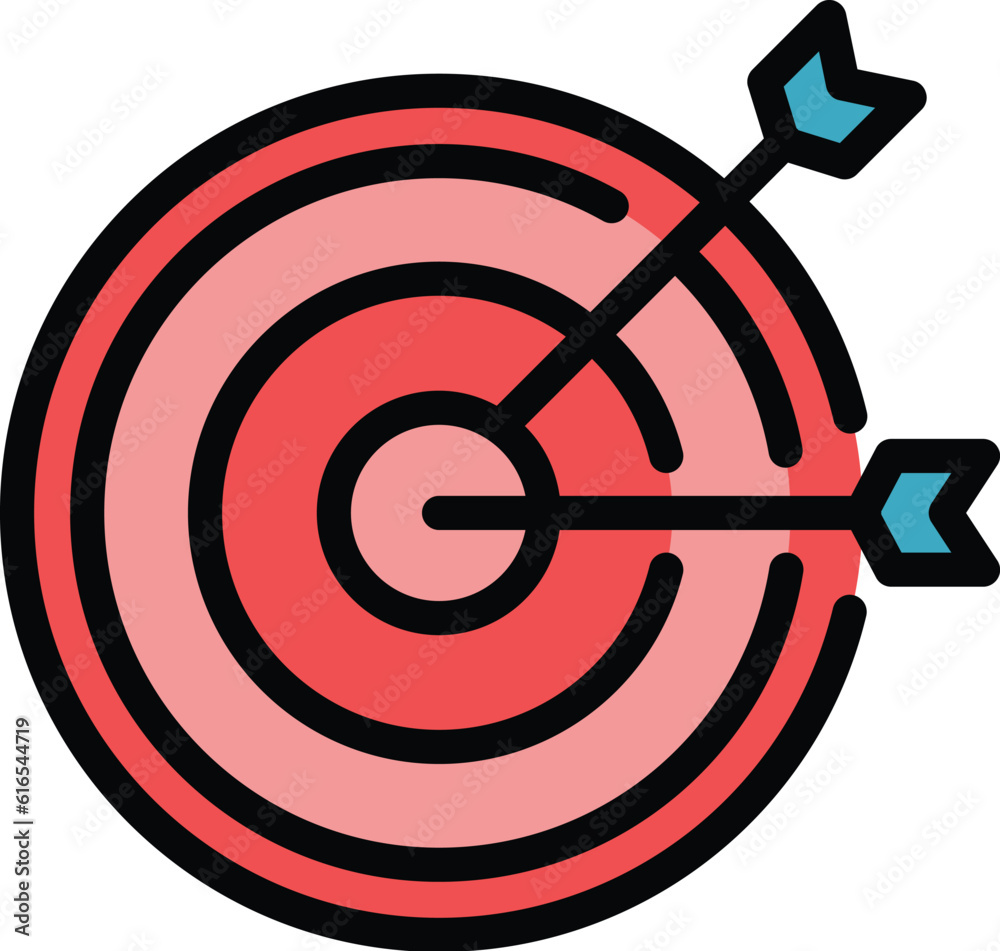 Poster target search engine icon. outline target search engine vector icon for web design isolated on white