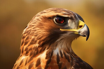 Beautiful hawk animal generative ai