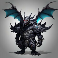 Single Cute Monster Character for Battle Design