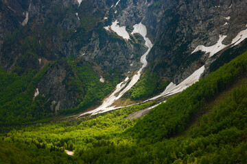Beautifull Logar valley or Logarska dolina park, Slovenia, Europe © Rechitan Sorin