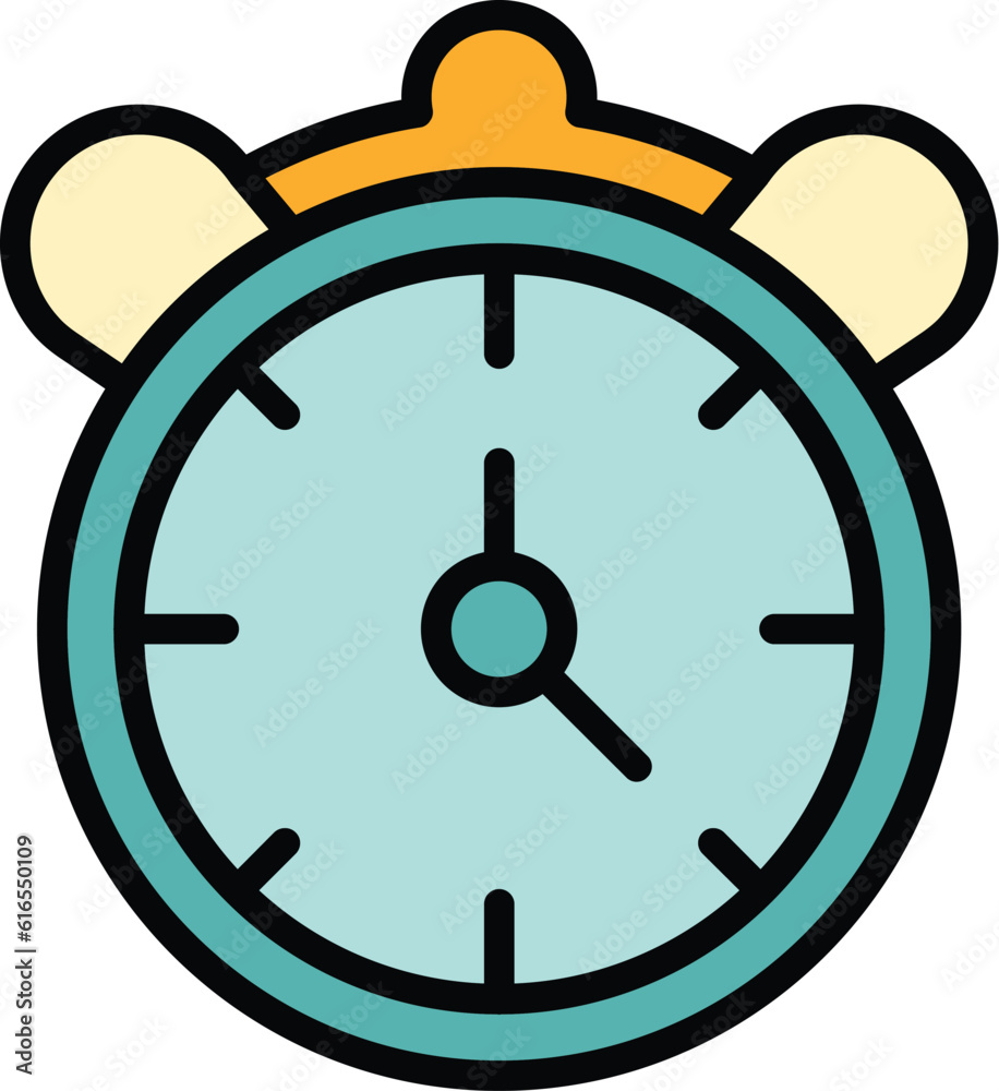 Canvas Prints late work alarm clock icon. outline late work alarm clock vector icon for web design isolated on whi